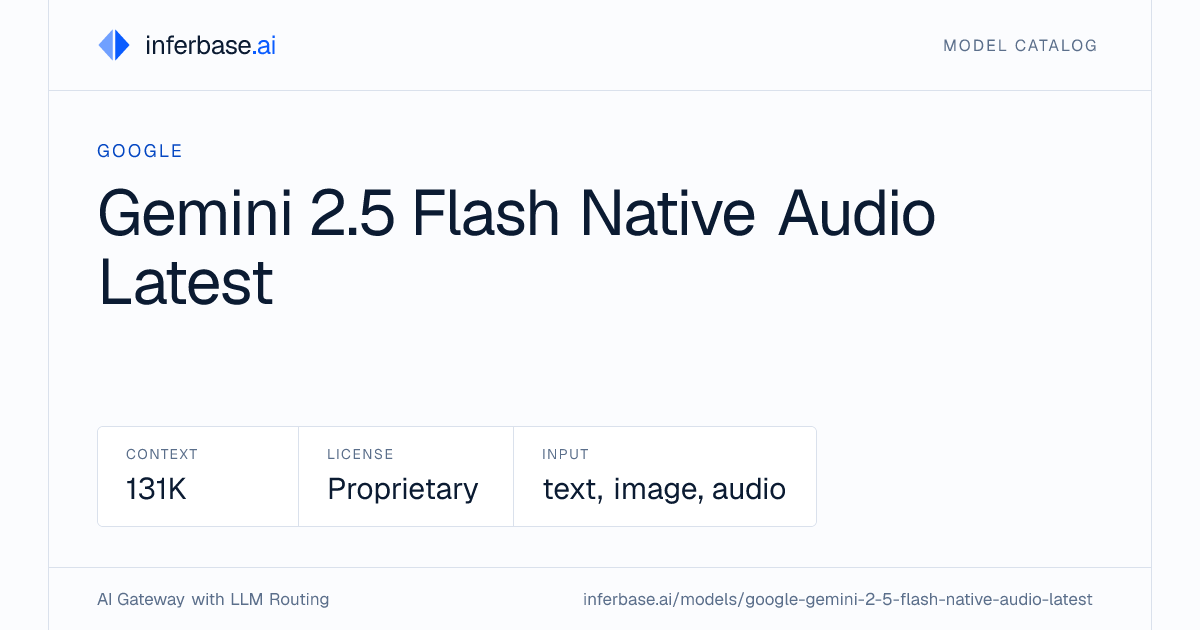 Gemini 2.5 Flash Native Audio Latest - Specs, Capabilities & Benchmarks ...